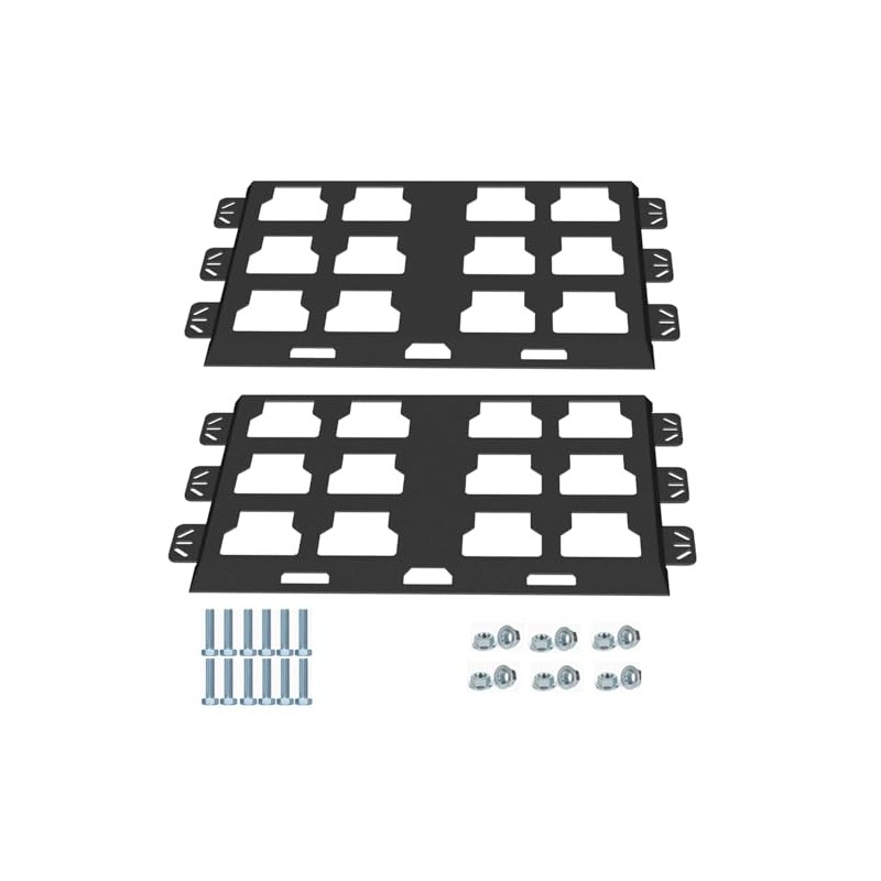 Mounting Plate Compatible with Milwaukee Packout, 100 Lbs, Metal with