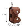 Golf Ball Case PU Leather Golf Fork Storage 2 Golf