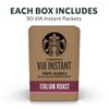 Starbucks VIA Instant Coffee, Dark Roast Coffee, Italian Roast, 100%