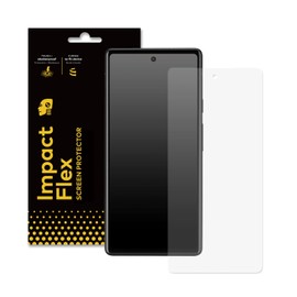 RhinoShield Screen Protector Compatible with [Pixel 6a] | Impact Flex - Edge to Edge / Shock Resistant - Clear and Scratch-Resistant Screen Protector