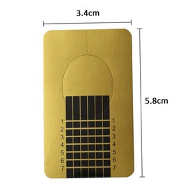 Healvian 1Roll Golden Square Nail Guide Stickers Nail Art Manicure Tool for Women with Markings Easy Application for Home Professional Use