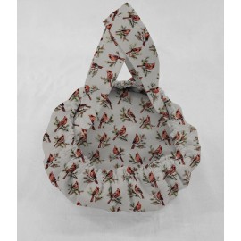 Penny's Needful Things Cardinals Birds & Berries Casserole Baking Pan or Pie Plate Cozy and Carrier  - Cream, Casserole