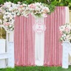Blush Pink Sequin Backdrop Curtains 4 Panels Sparkly Backdrop Curtain