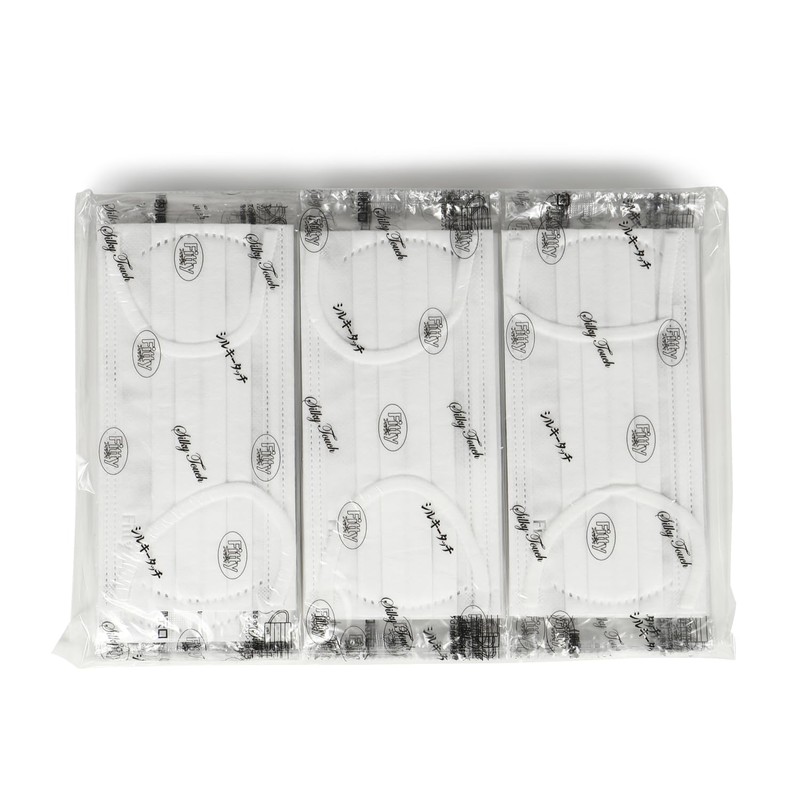 [フィッティ] Fitty シルキータッチ耳ゴムふわり 27枚 (やや大きめサイズ/不織布) 個包装 不織布マスク (耳が痛くなりにくい/肌ざわりがいい/大きめ) 使い捨て