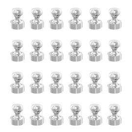 AplysiaTech Updated Strong Magnetic Metal Push Pins, Fridge Magnets Push Pins for Kitchen, Whiteboard, Office, Classroom and Map - Powerful Refrigerator Magnets,Super Strong Fridge Magnet - 24Pack