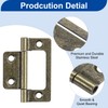 sourcing map 12Pcs 2x1 Inch Door Hinges Non-Mortise No Noise