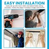 Ceiling Curtain Track – 5M Flexible Bendable Black Ceiling Mount