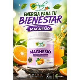 Citrato De Magnesio En Polvo 300g Sabor Naranja Sandy
