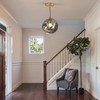 Modern Smoke Gray Concave Glass Pendant Light, Kitchen Island Lighting