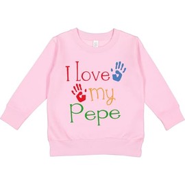 inktastic Pepe Grandkids Handprints Toddler Sweatshirt 7 Pink 10cf7