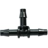 Antelco 4mm Barbed Tee Connector, Micro Irrigation Fitting, Pack of 10
