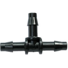 Antelco 4mm Barbed Tee Connector, Micro Irrigation Fitting, Pack of 10