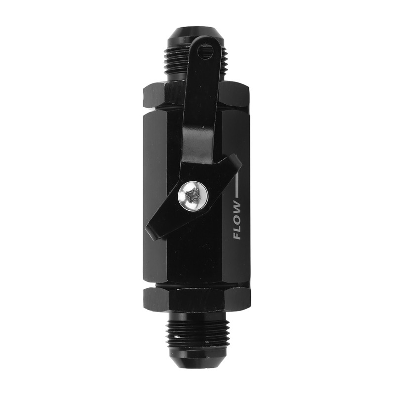 Fuel Shut Off Check Valve 6061 Aluminum Alloy Black Anodized