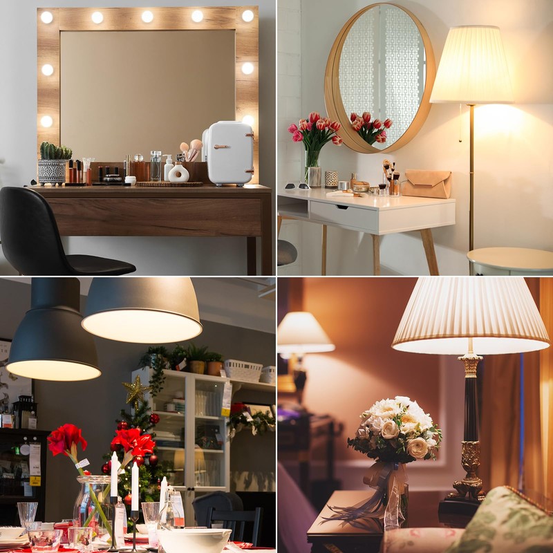 DEGNJU LED Vanity Light Bulbs, 60W Equivalent, Bathroom Light Bulbs