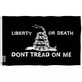 Anley Fly Breeze 3x5 Ft Liberty Or Death Gadsden Flag - Don't Tread On Me Flags