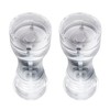2Pcs Acrylic Manual Grinder Transparent Pepper Salt Mill Spice Jar