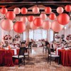 12 Pieces Picnic Party Decorations Include 6 Chinese Red Paper