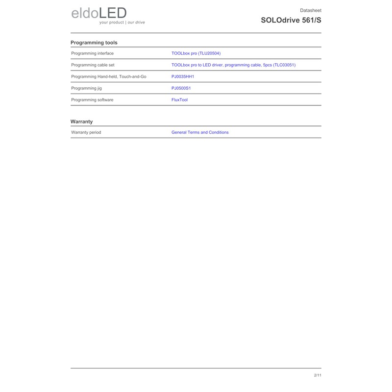 eldoLED | SOLOdrive 561/S | 50W 0-10V 'Dim to Dark'