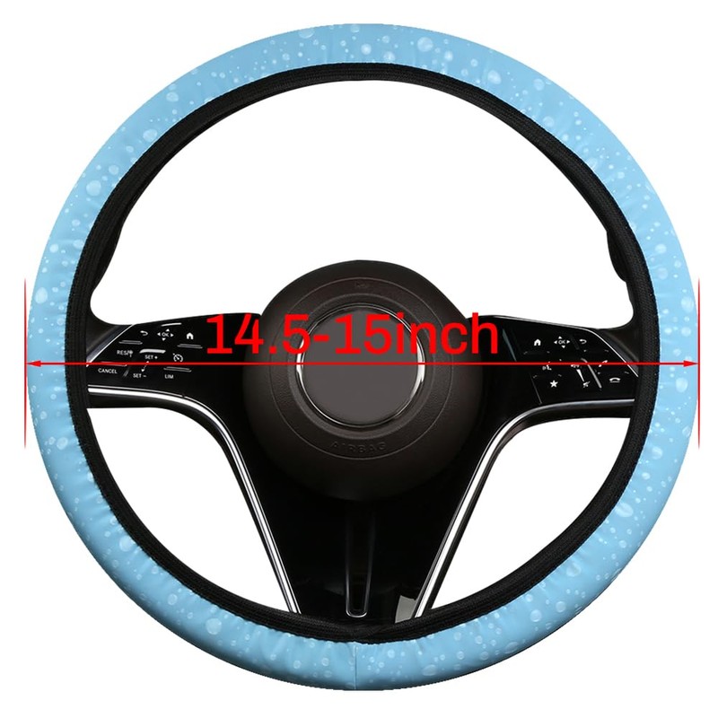 Steering Wheel Cover Waterproof and sweatproof (Blue)