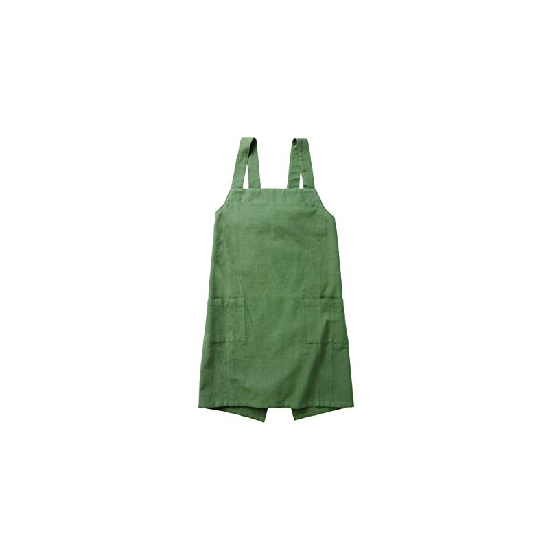 Lep 500019 Habitual Back Cross Apron, Khaki, Plain, Length 28.7