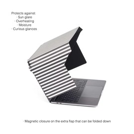 Philbert Design - 4 in 1 Laptop Screen Shade Slim Hood: Sun Protection | Privacy | Heat Protection | Contrast Enhancement. 12"/13"/14" Laptops - Universal, Lightweight and Simple. Patent D790551 -