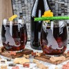 Golden Retriever Stemless Wine Glasses (Set of 2) | Unique
