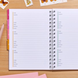 Erin Condren Inspired Collection Sky Flowers A5 Address Book