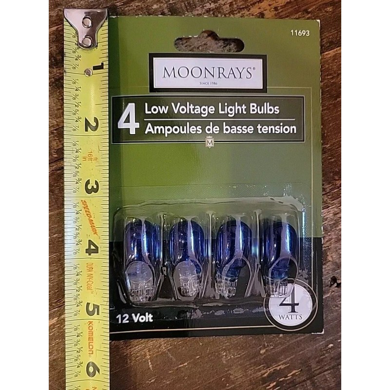 MoonRays 4 NEW MoonRays 4w T5 Wedge Base BLUE Landscape