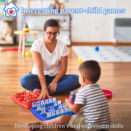 Who Is It Game, Who Is It Funny Guessing Game Board Game, Family Guess What Game, Guess Who Whats Their Name, Who Am I Game Classic Guess Game for Family Parents Children Party