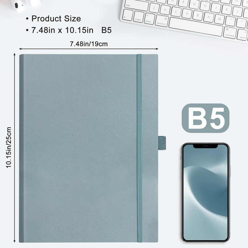 EMSHOI B5 Notebook Dotted Journal - 120gsm Thick Paper, 19.5