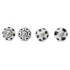 Ajuny Set of 12 Black and White Ceramic Knobs Handpainted