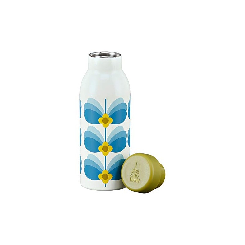 Orla Kiely OK732 Water Bottle, 18/10 Steel