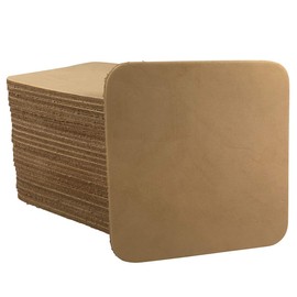 Leather Coasters 4" (102mm)- 4 or 25 Packs Unfinished (4 pk)