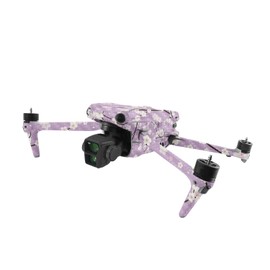 MightySkins Carbon Fiber Skin Compatible with DJI Air 3 - Sakura Purple | Protective, Durable Textured Carbon Fiber Finish | Easy to Apply
