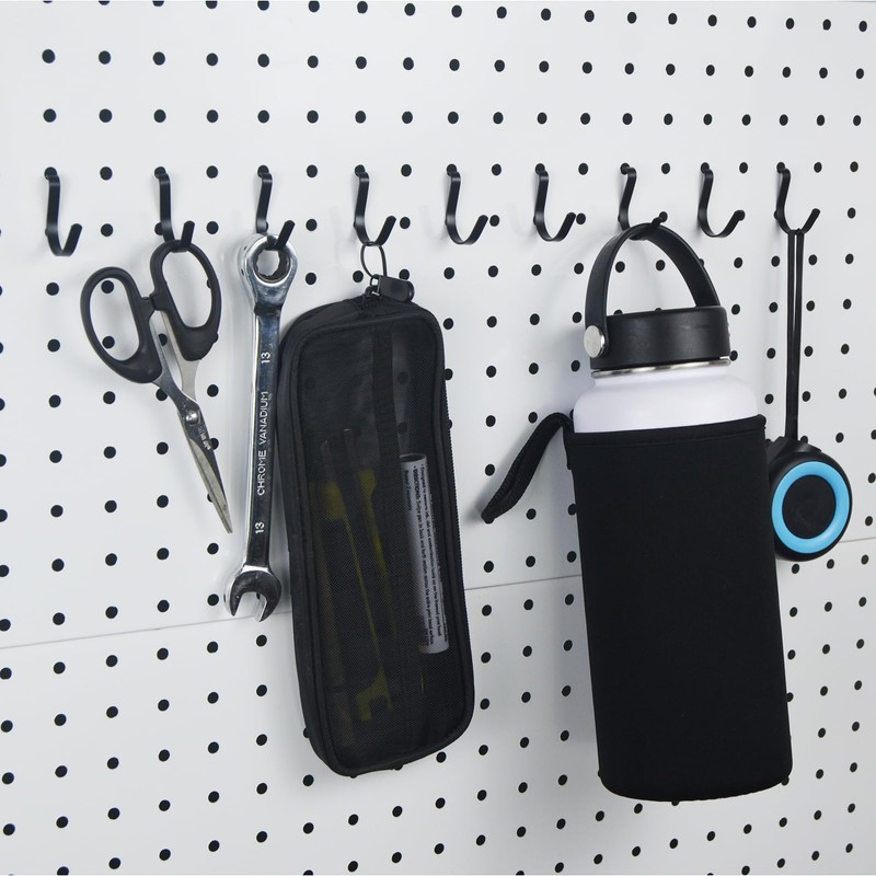 G.CORE Pegboard Bins Baskets Organizer with Peg Board Hooks Cups