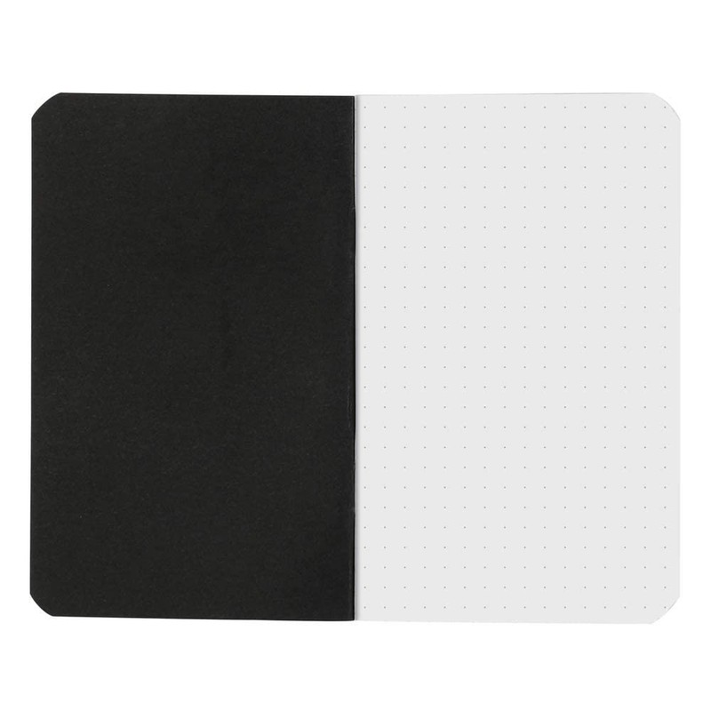 RHODIA 119155C - Black Piqué Notebook - 7.5 x 12
