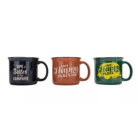 Camco Life is Better at The Campsite Ceramic Mug | Microwave and Dishwasher Safe