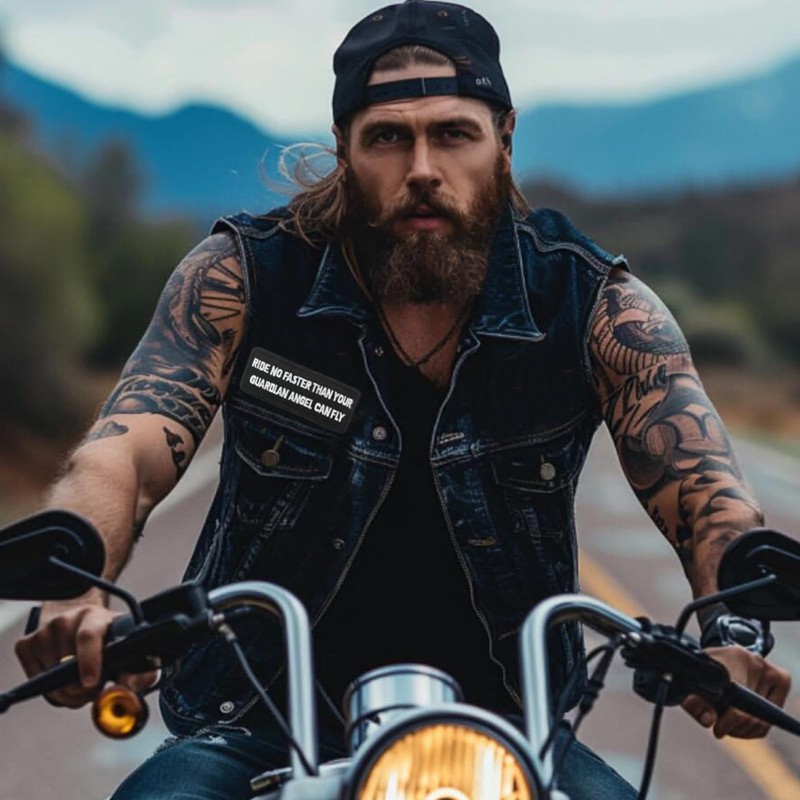 Cute-Patch Ride No Faster Than Your Guardian Angel Can Fly