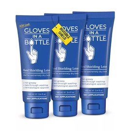Gloves in a Bottle Shielding Lotion 100ml tube (3 pack) For Dry Cracked Hands