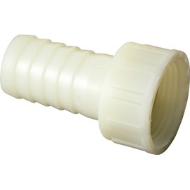S&M 451300 Female Socket Inner Nut Approx. 46 mm (11/2 Inch) Tap for Holding a 40 mm Pipe White