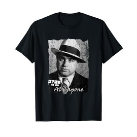 LiminalThreads Gangsters, Capone T-Shirt - Men's Unisex Black Solid Retro Round Neck Sleeveless Classic Fit T-Shirt