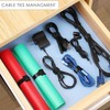 200PCS Reusable Cable Ties, Adjustable Hook and Loop Straps Cable