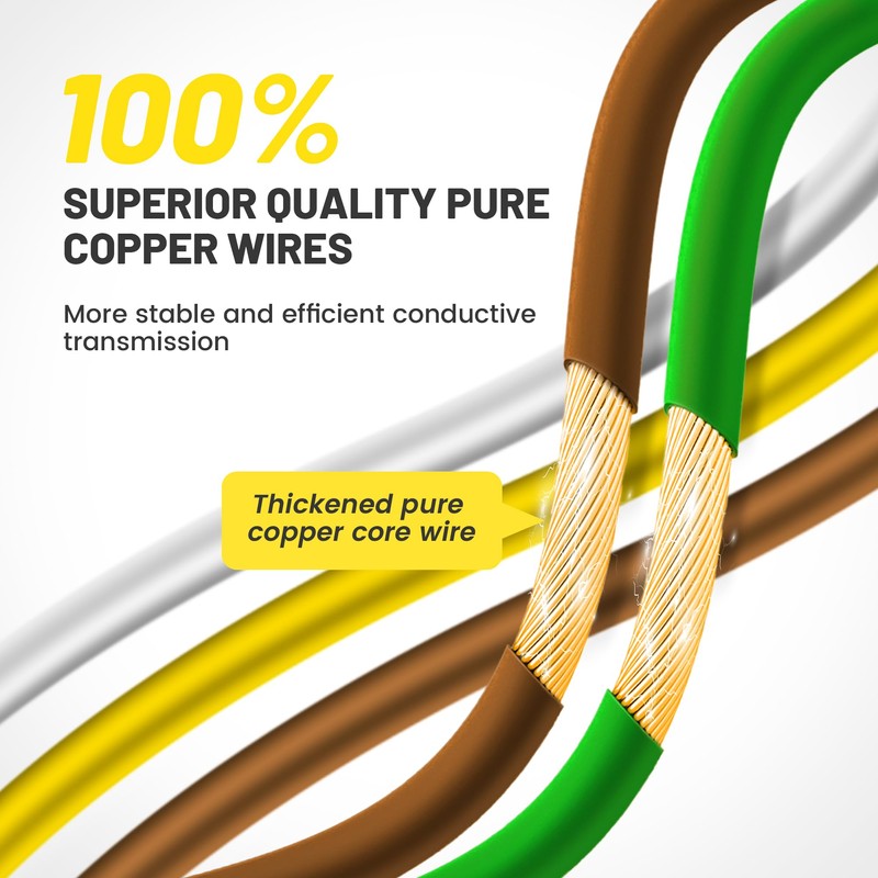 Oyviny 4 Pin 5 Wire Trailer Wiring Harness - 50FT