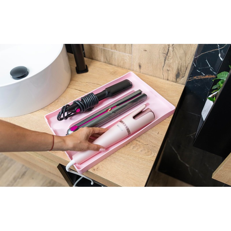 PROBLEM FIXED Hair Tool Organizer, 100% Food Grade Silicone, Up