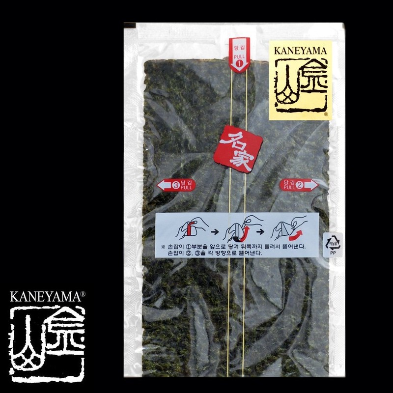 Kaneyama Seaweed Wrappers for Triangular "Onigiri" Rice Ball (10 Sheets