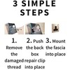 Back Box Repair Clips - Pack of 4 | Damaged