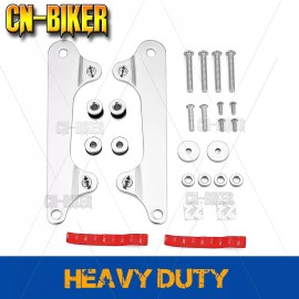 CB Sissy Bar 4 Point Chrome Docking Hardware Kit For 12+ Harley Dyna Switchback FLD