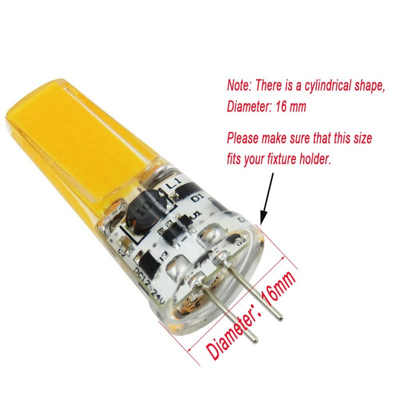 Klgeivb G4 LED Light Bulbs 3000K Warm White Lighting Dimmable,