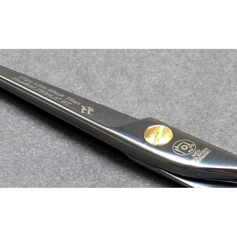 NTS-Solingen Professional Hairdressing Scissors Ergonomic Rustproof Titanium Coated 5.5 Inches