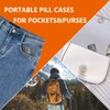 Small Pill Box, Portable Daily Box, Aluminium Alloy Round Container
